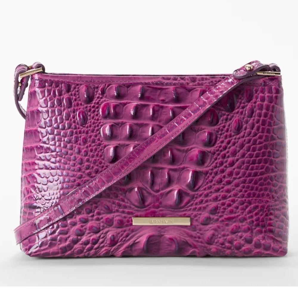 Brahmin Lorelei Shoulder Bag
Color: Dewberry Crocodile Embossed - FIRM